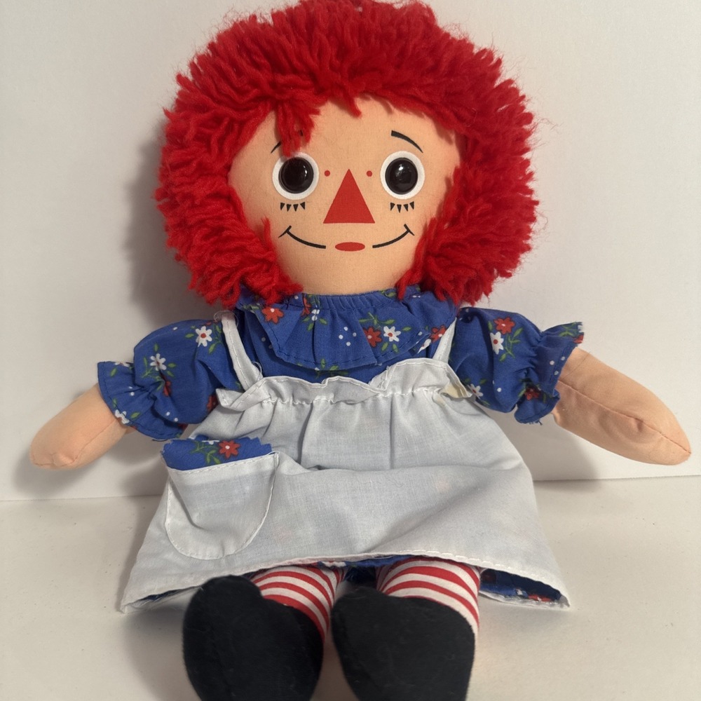 Vintage Raggedy‎ Ann Doll 12"  1987 Playskool
